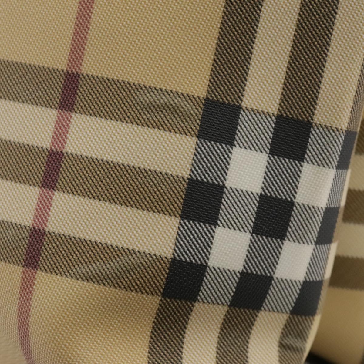 Burberry Nova Check Hand Bag Pvc Beige Brown - 3