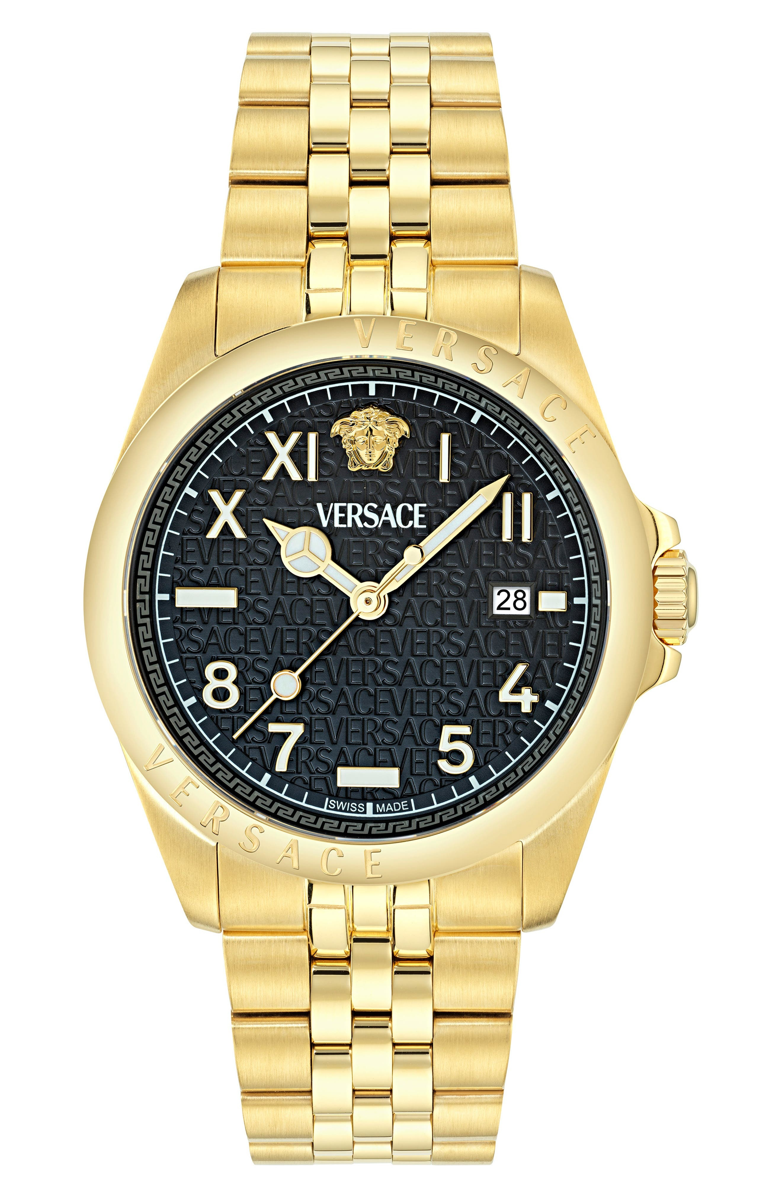 Versace Anteo Bracelet Watch, 41mm in Ip Yellow Gold at Nordstrom - 1