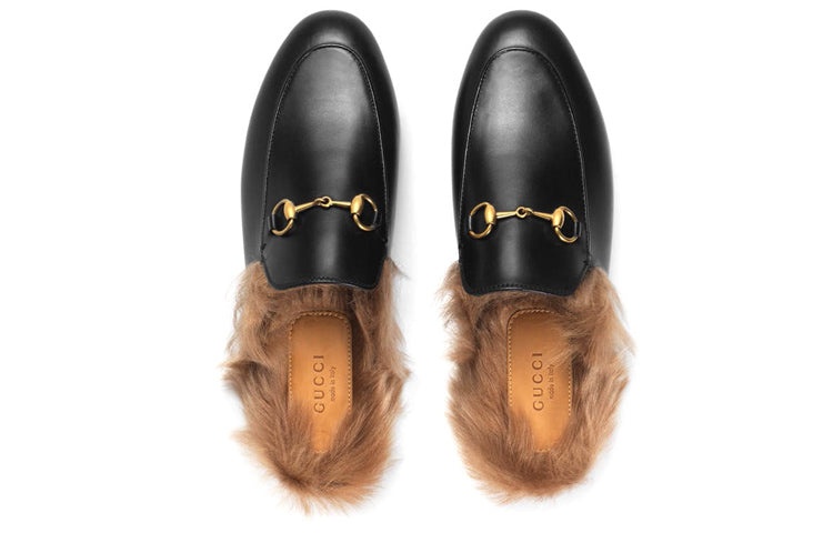 (WMNS) Gucci Princetown Series Flat Slipper Black 397749-DKHH0-1063 - 3