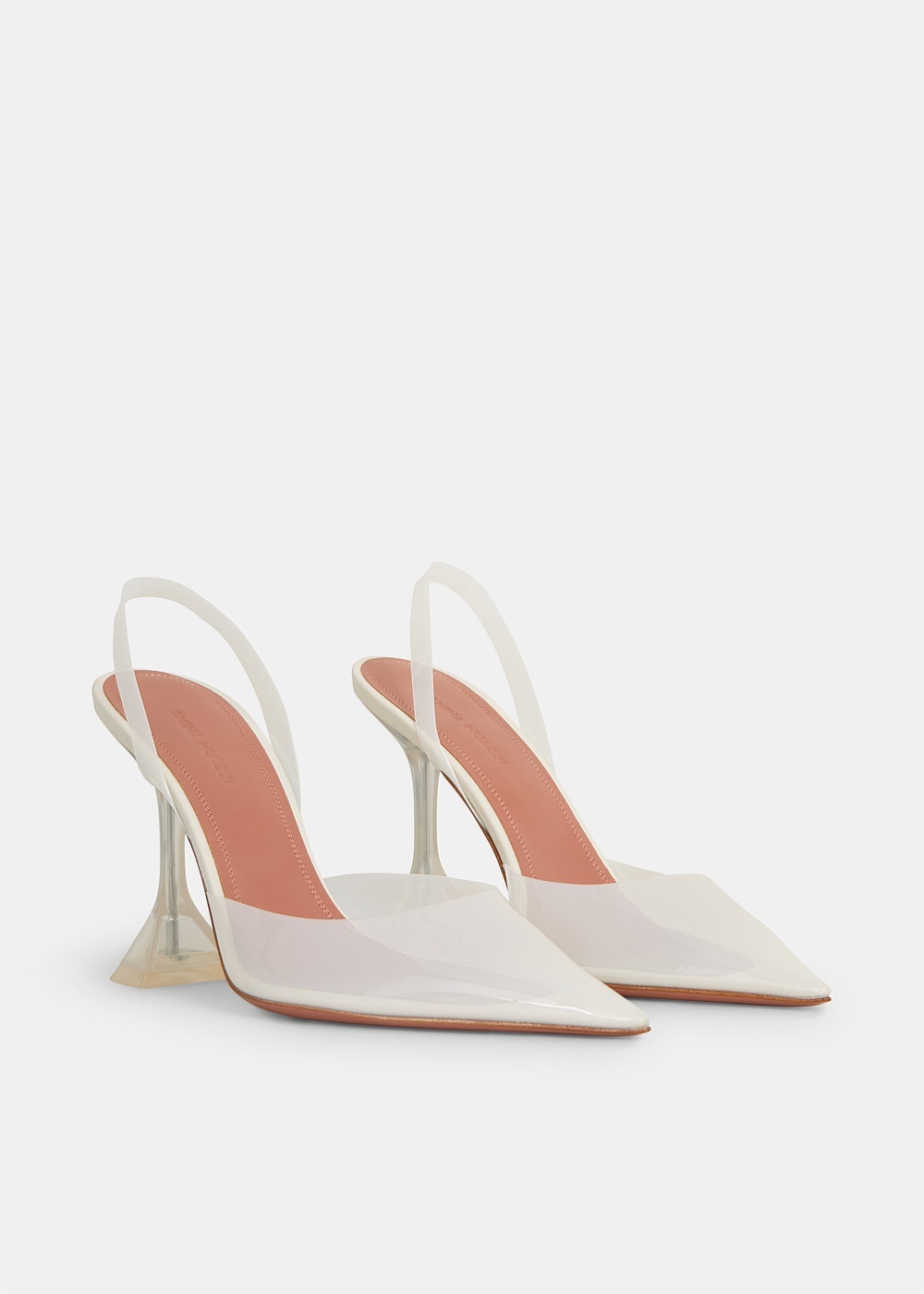 Almond PVC Holli Slingback Heels - 2