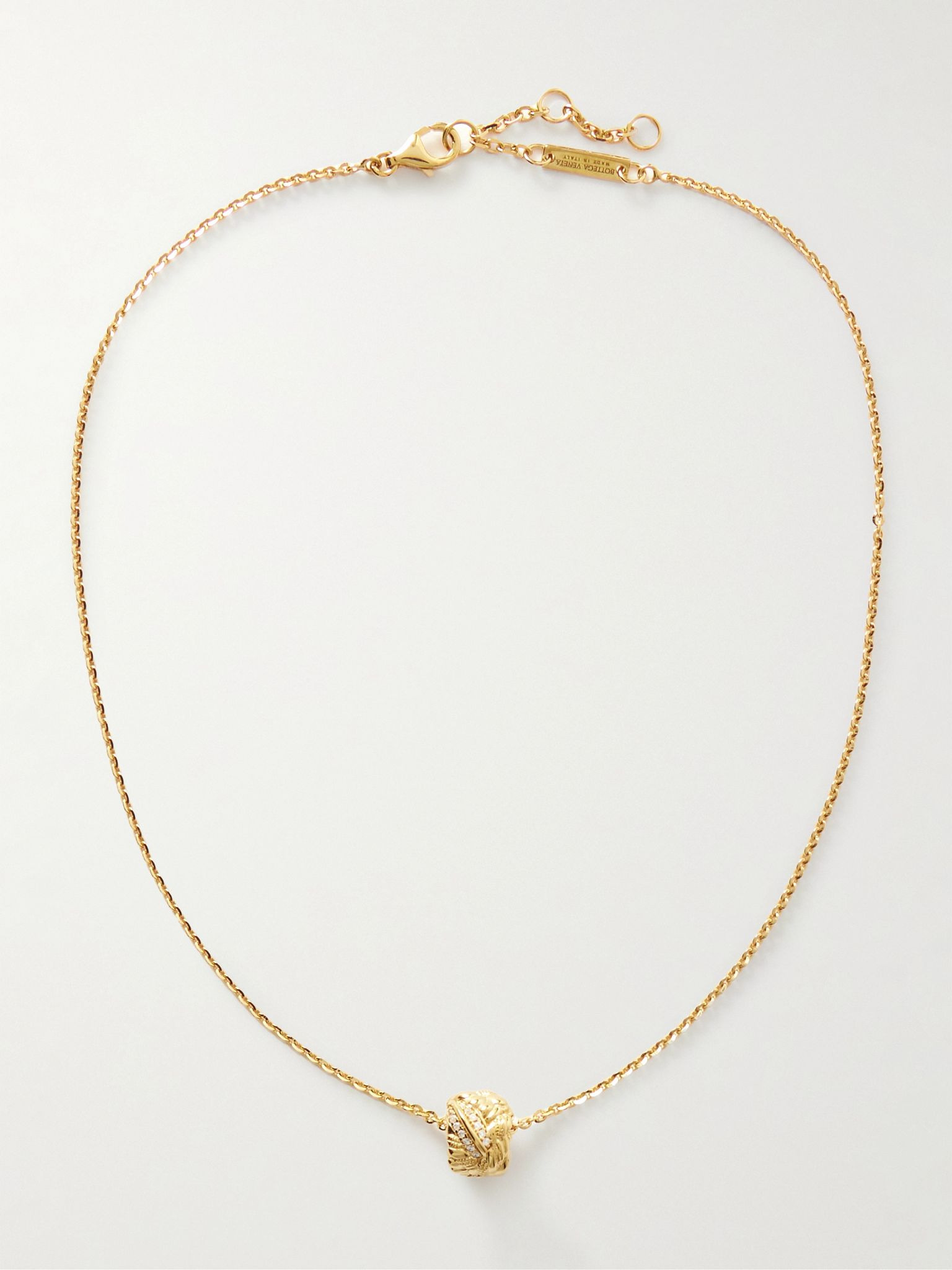 Gold-plated crystal necklace Gold - 4