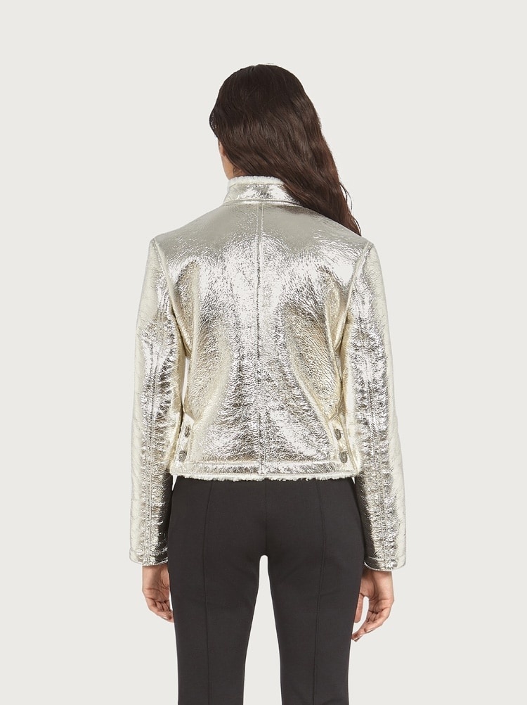 LAMINATED SHEARLING BLOUSON - 3