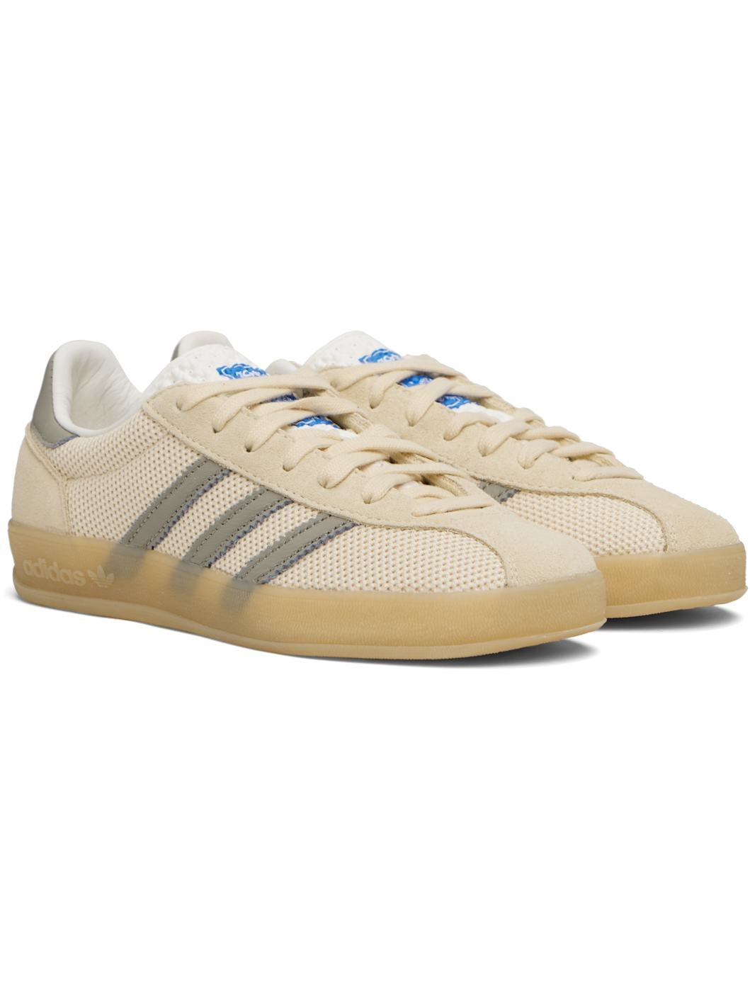 Beige Gazelle Indoor Pro Sneakers - 4