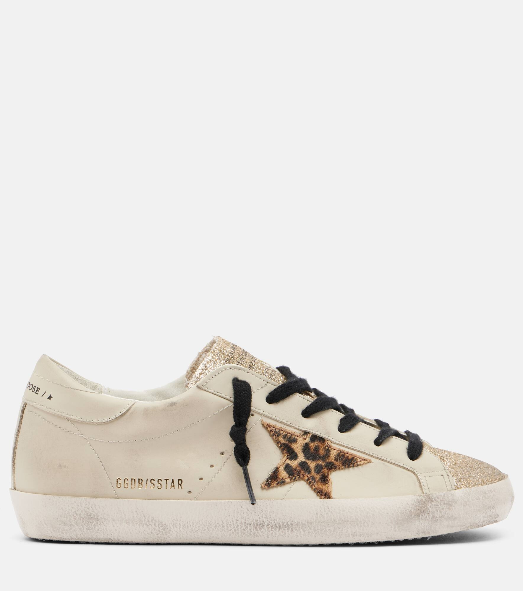 Super Star glitter suede sneakers - 4
