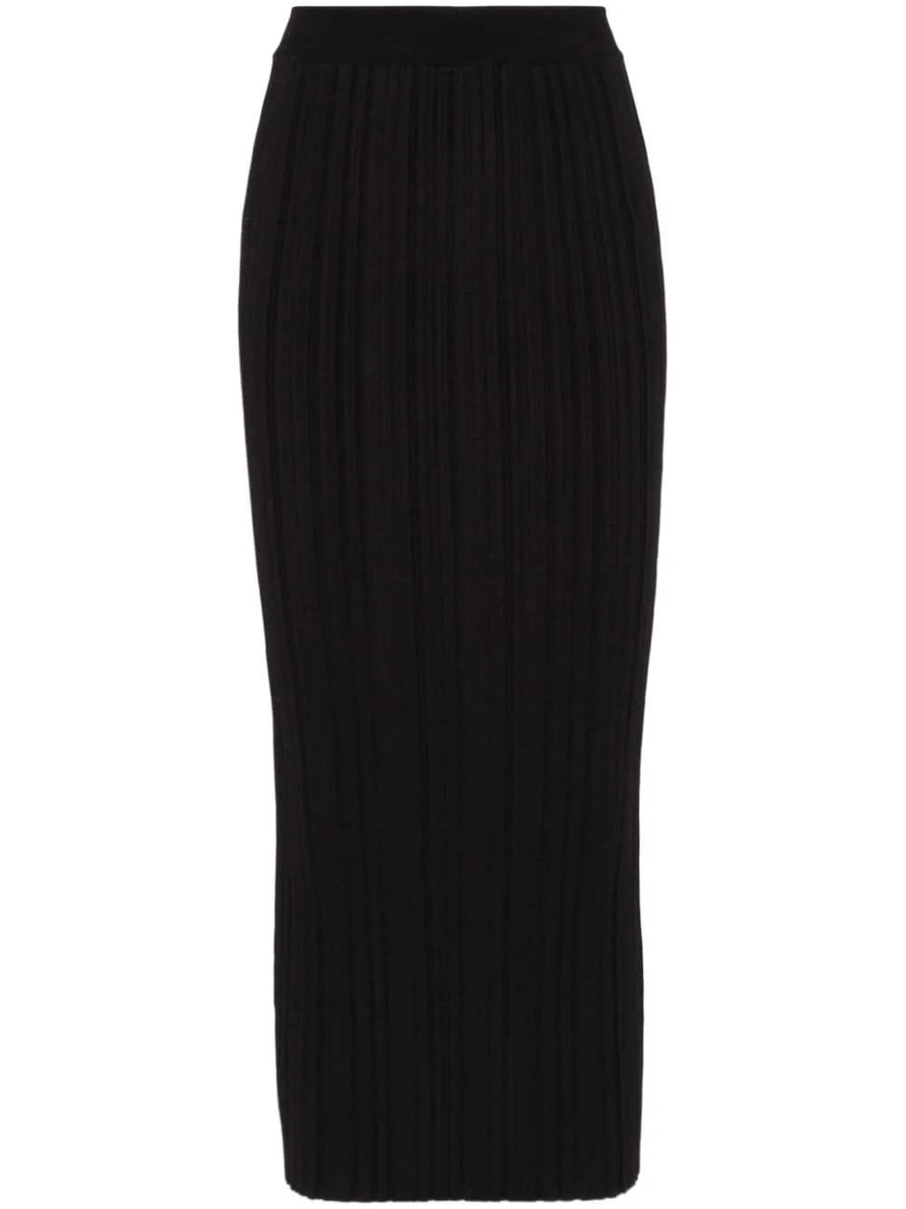 plissé-effect midi skirt - 1