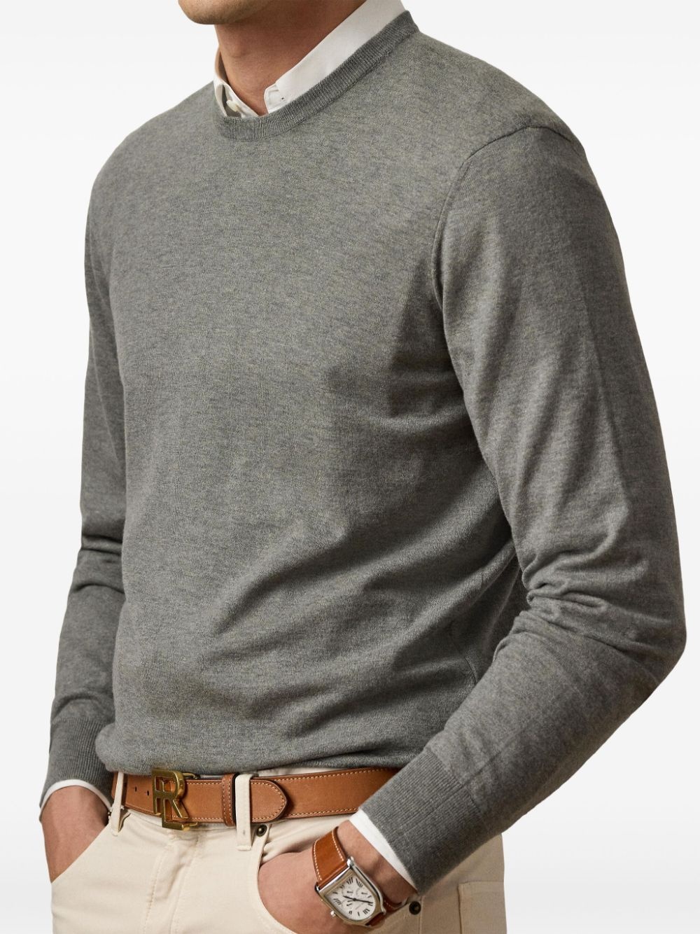 jersey-knit cashmere pullover - 4