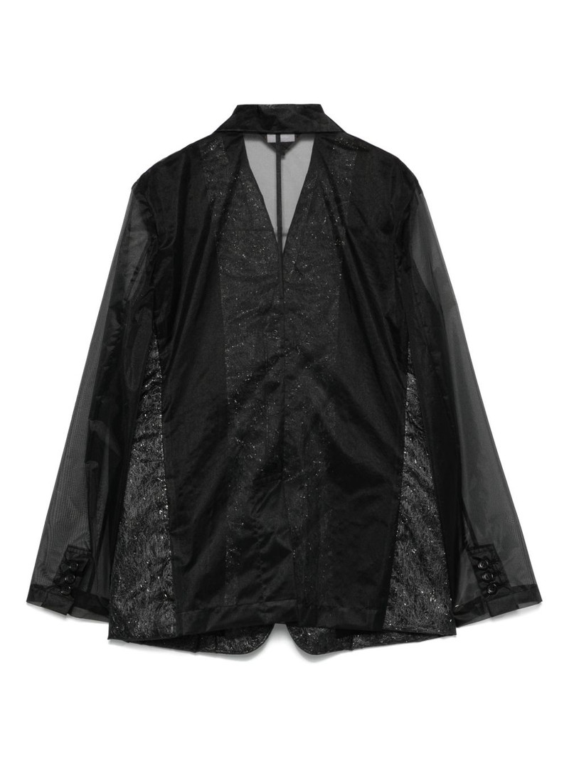 Comme Des Garçons Chiffon blazer jacket outlook