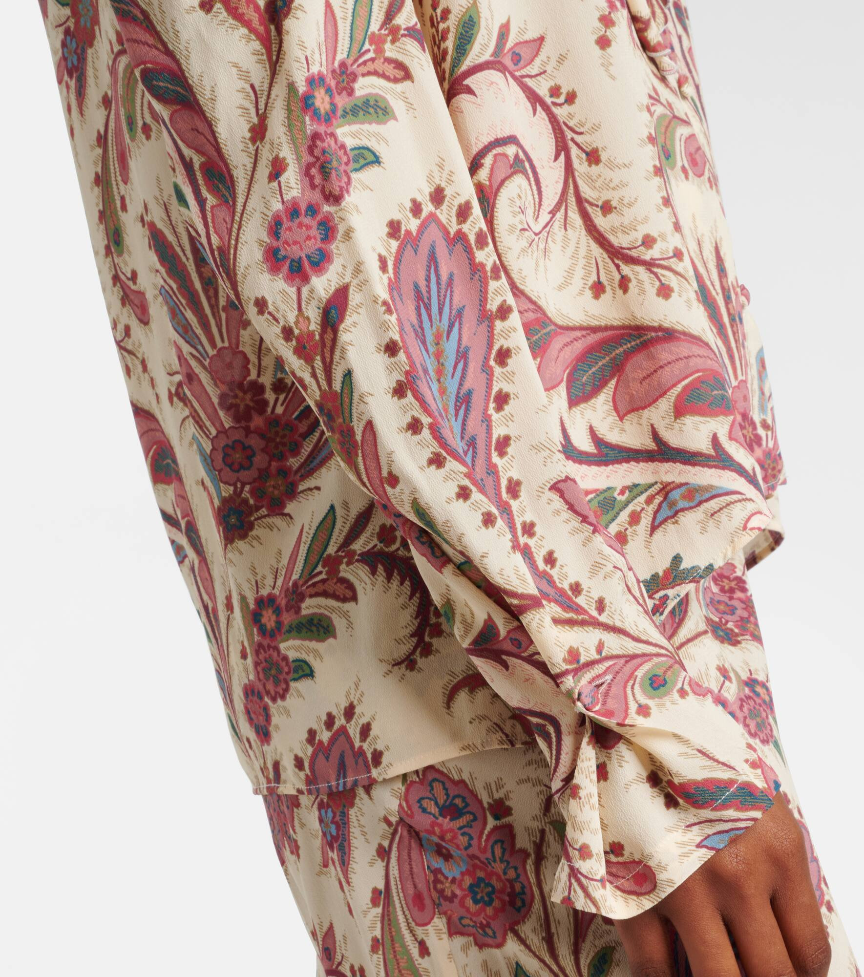 Printed ruffled blouse - 5