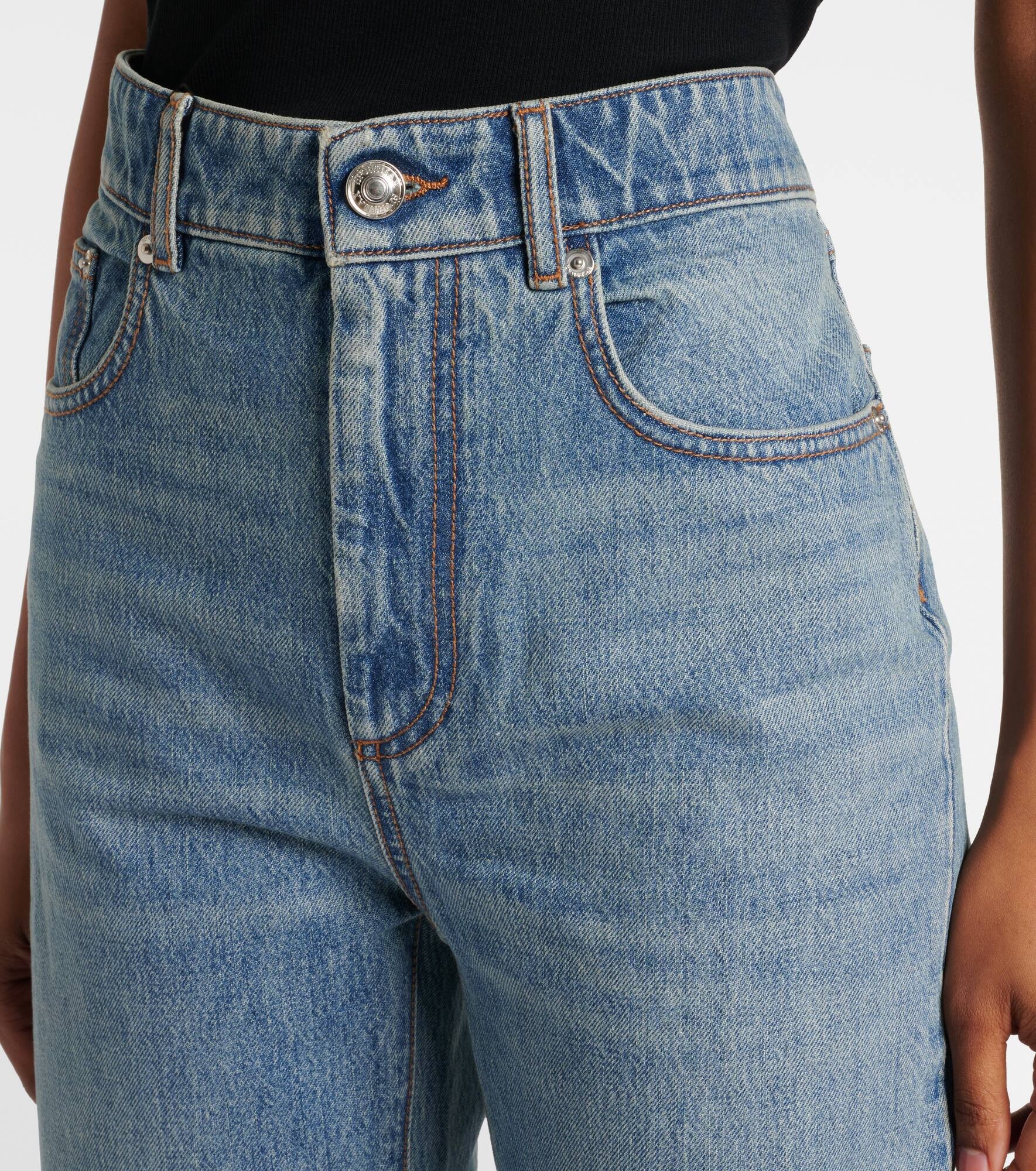 Tasso high-rise straight jeans - 4