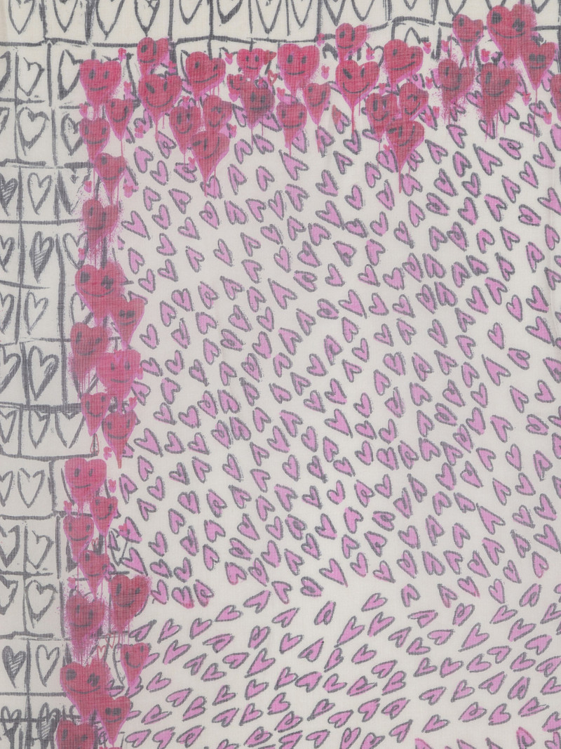 Zadig & Voltaire Kerry Hearts Scarf outlook