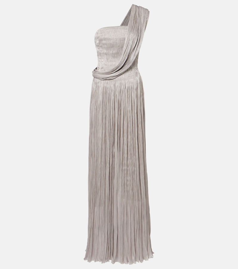 Pleated bustier gown 1
