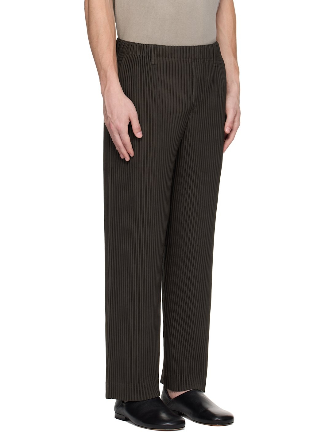 Brown Tailored Pleats 2 Trousers - 2
