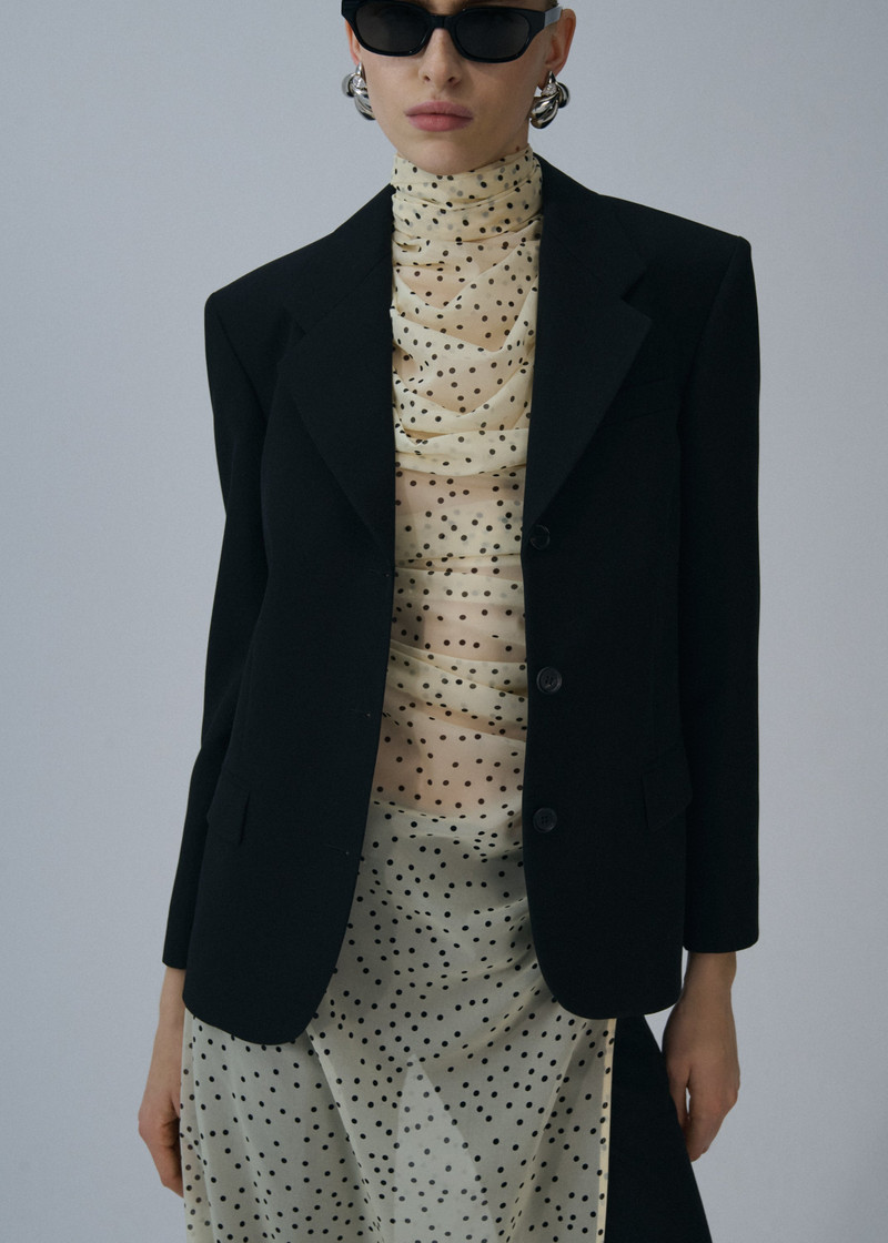 MAGDA BUTRYM Classic oversized blazer in black outlook