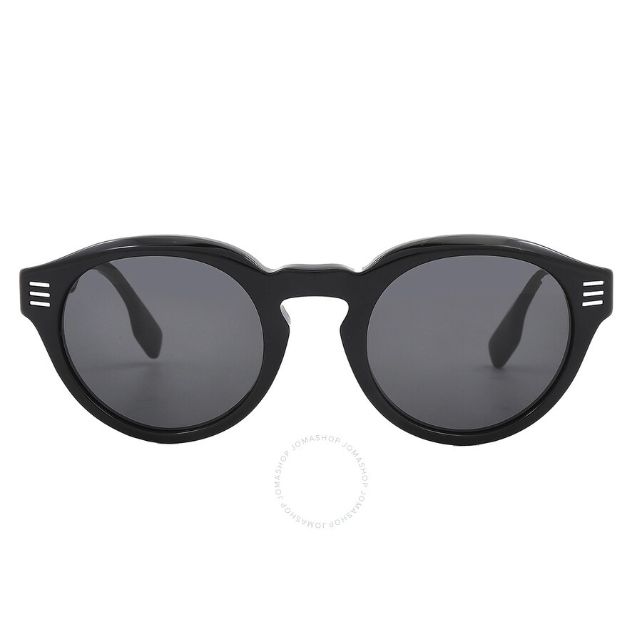Burberry Dark Grey Round Men's Sunglasses BE4404 300187 50 - 1