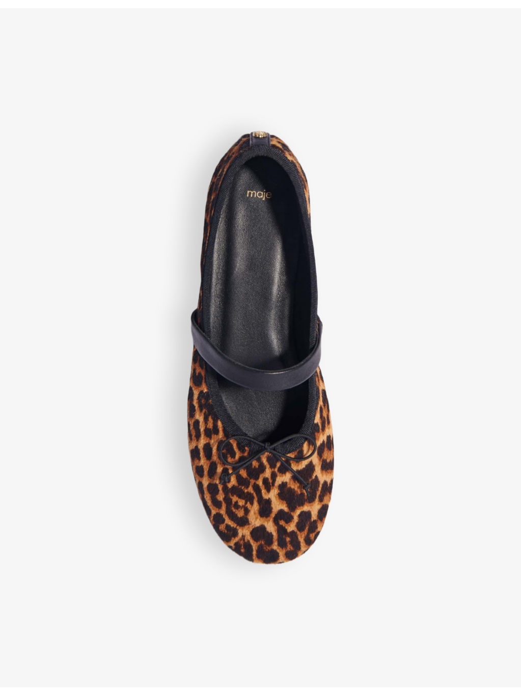 Faby leopard-pattern calf-hair ballerina shoes - 2