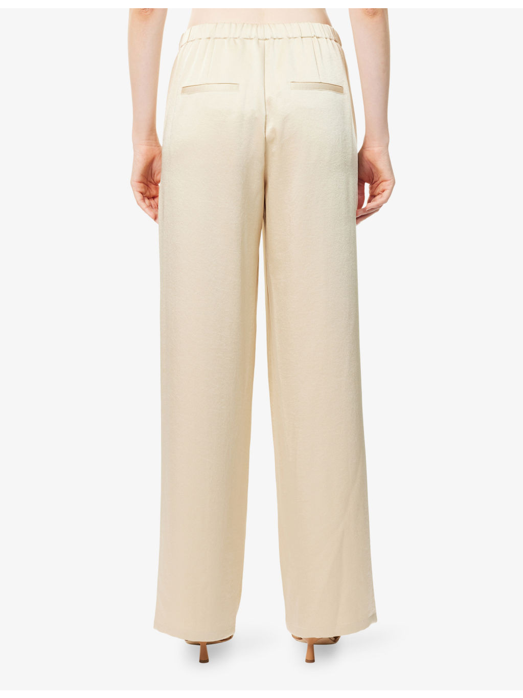 Drawstring Wide-Leg Woven Trousers - 4