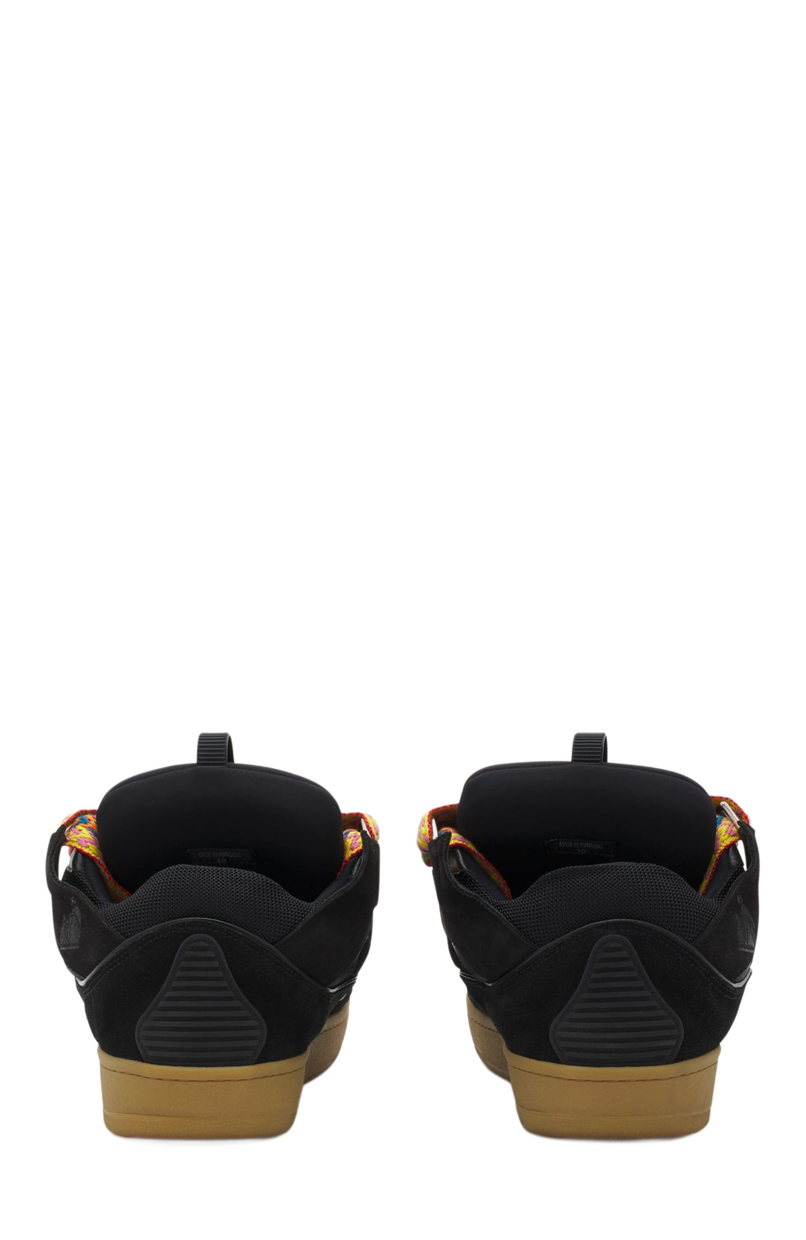 Lanvin LEATHER CURB SNEAKERS in Black at Nordstrom - 4