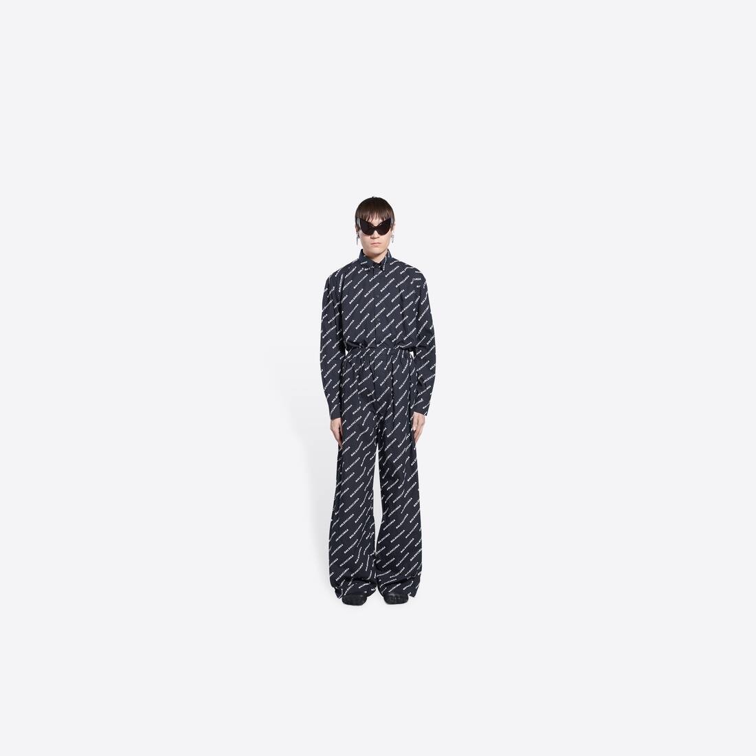 Men's Year Of The Tiger Typo Pyjama Pants in Black - 3