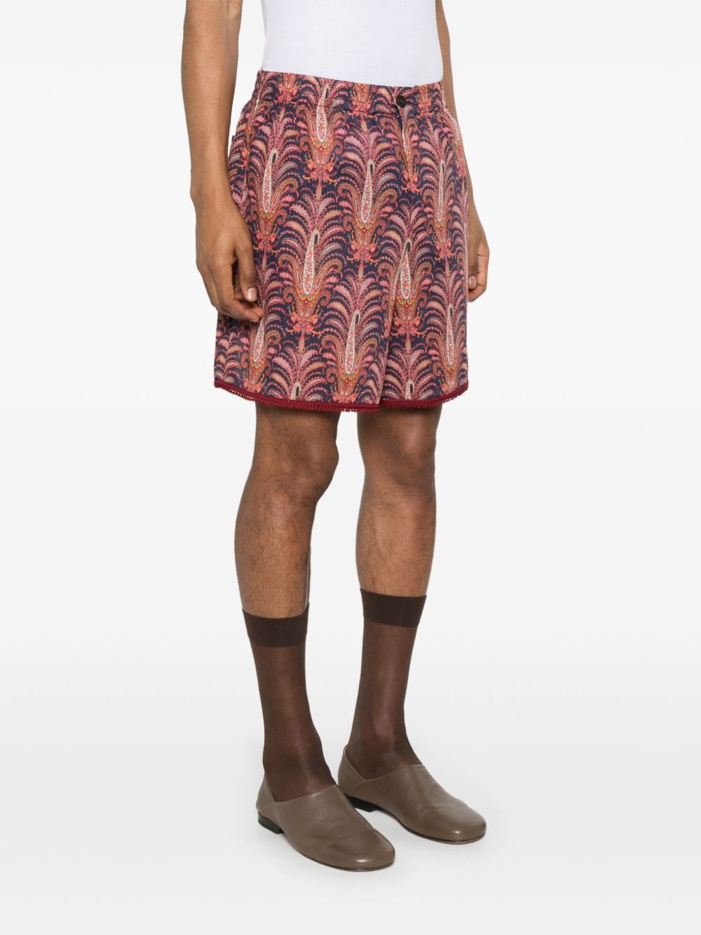 Voyage Imaginaire-print shorts - 3
