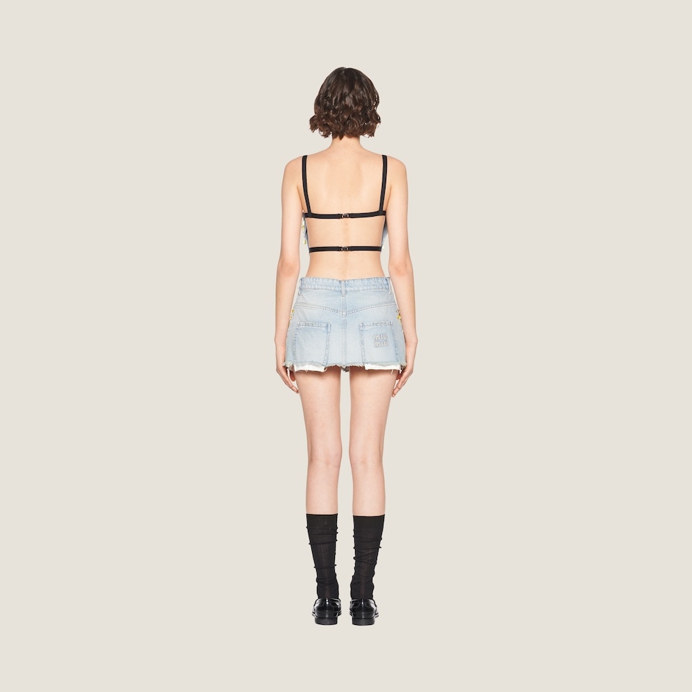 Denim miniskirt - 2