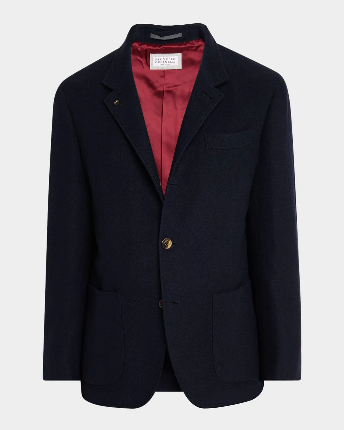Men's Cashmere Blazer-Style Coat - 1