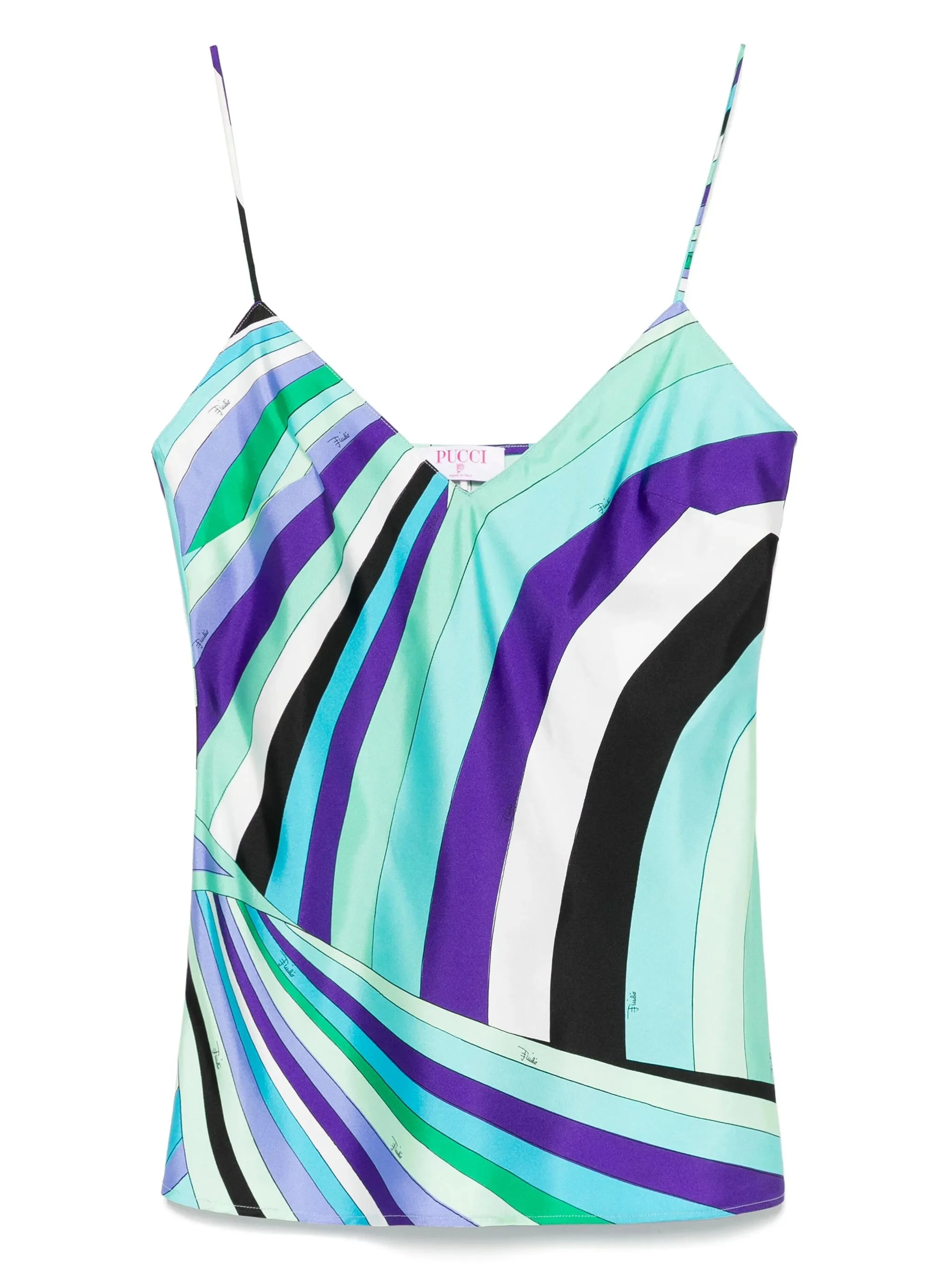 Iride-print tank top - 1
