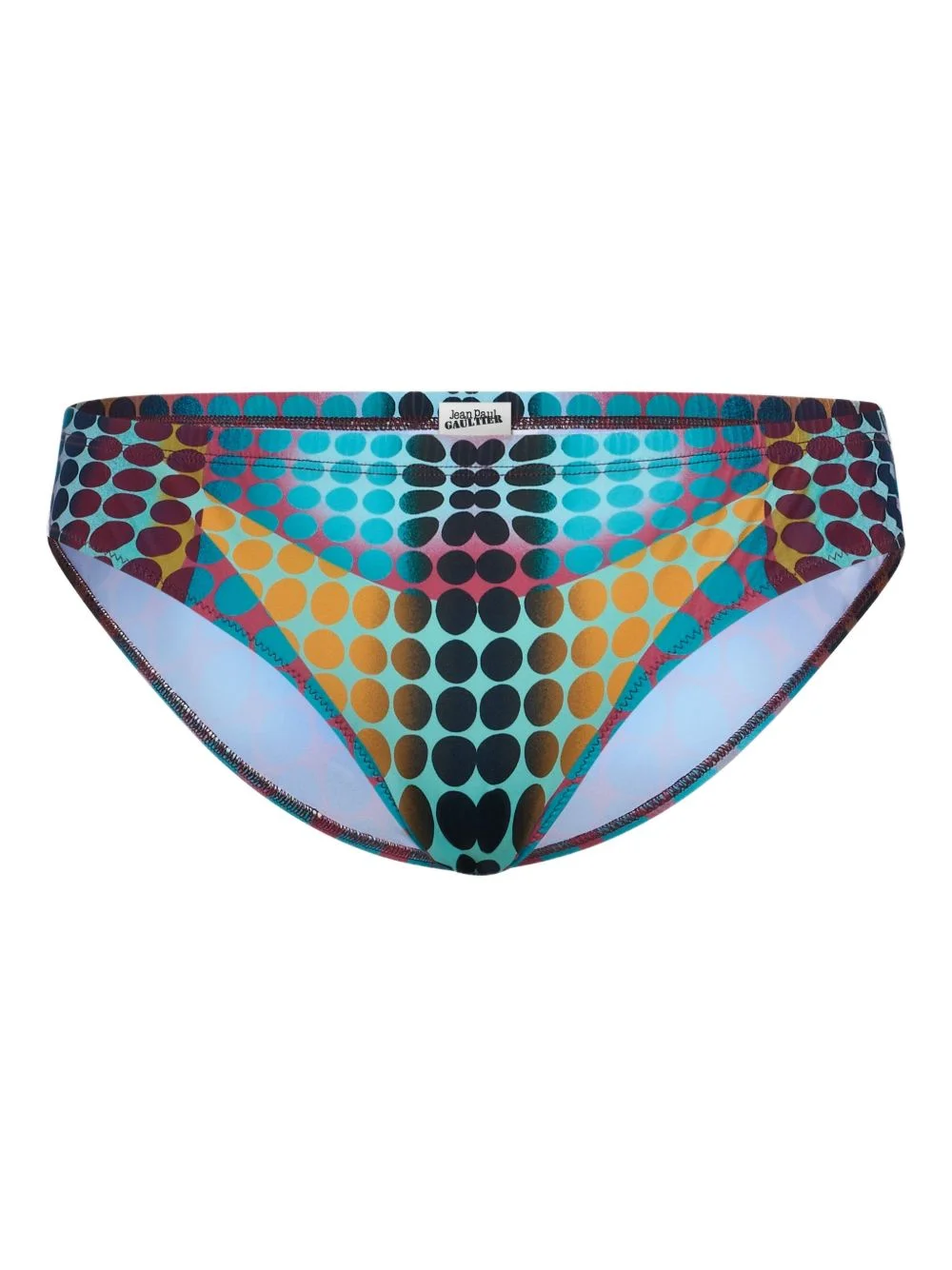 dots-printed swim brief - 1