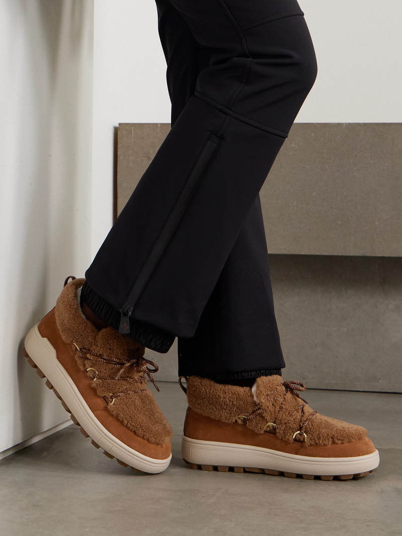 BOGNER Suede-trimmed Shearling Ankle Boots outlook