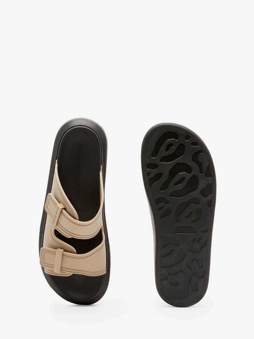 Men's Hybrid Slide in Beige - 4