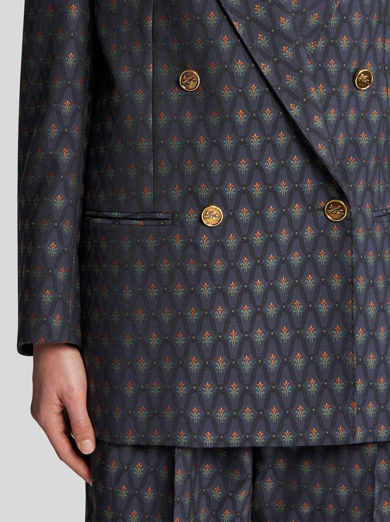 DOUBLE-BREASTED WOOL JACQUARD JACKET 2