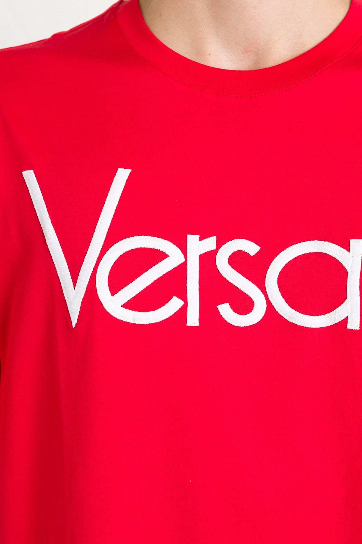 Versace Men Embroidered Logo Tee - 3