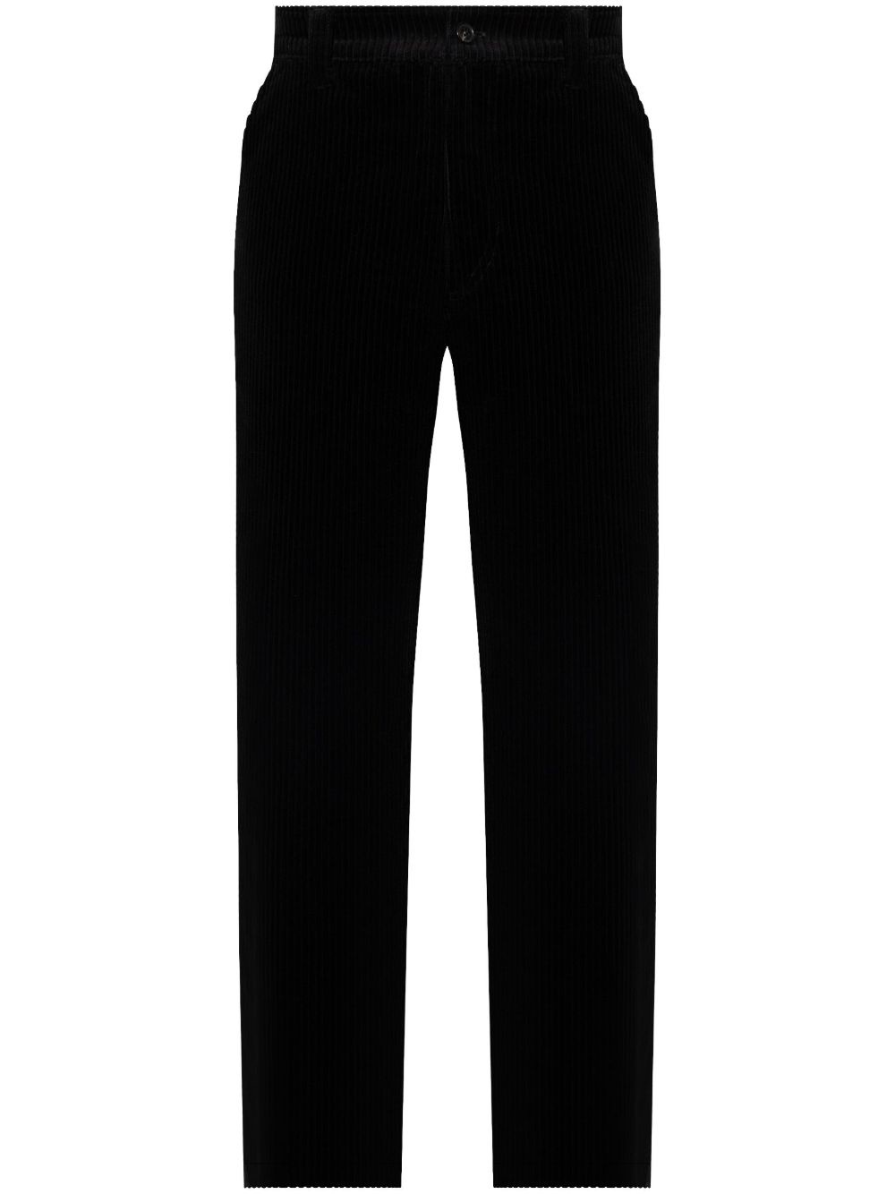corduroy straight trousers - 1