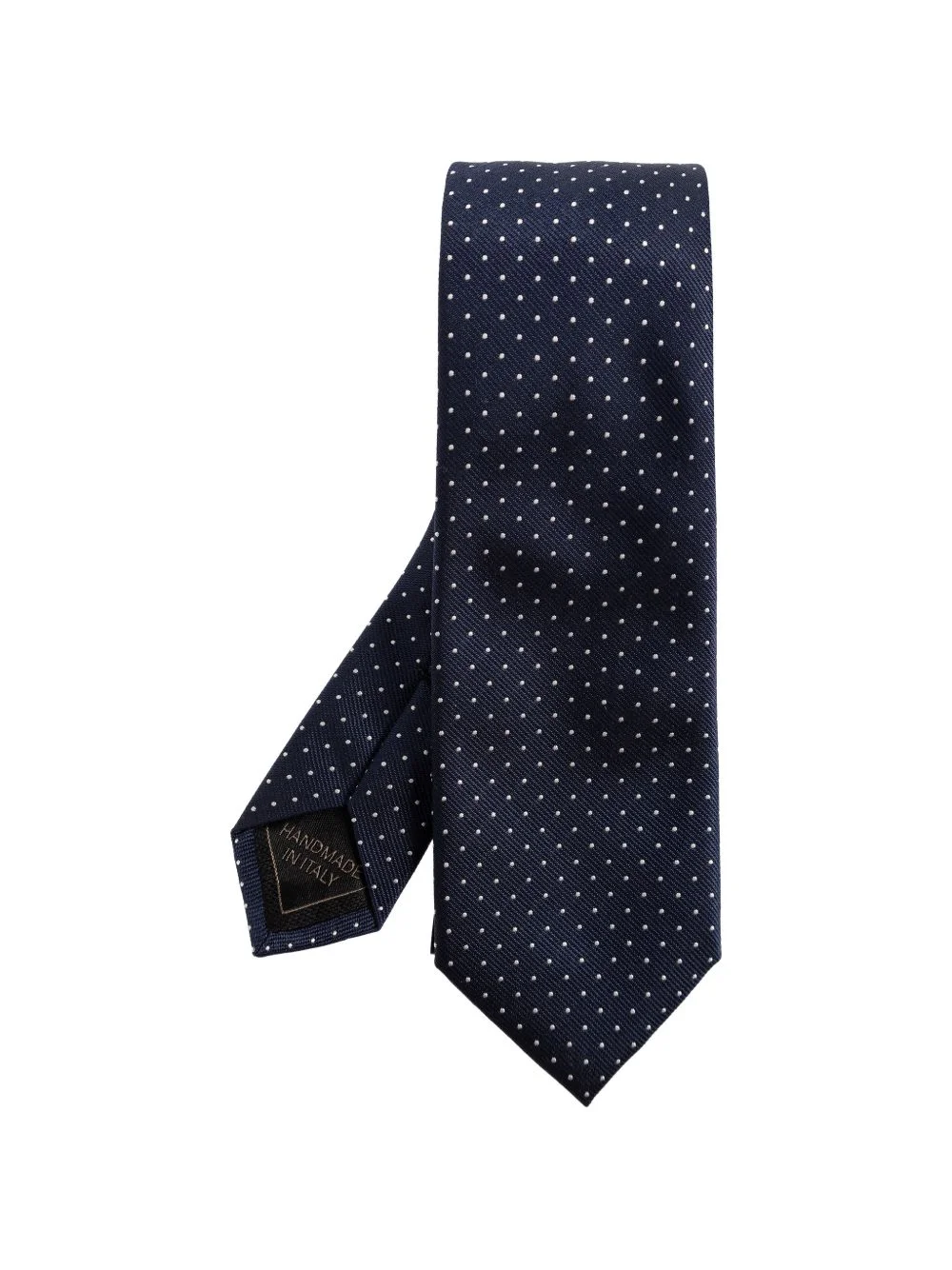 dotted silk tie - 1