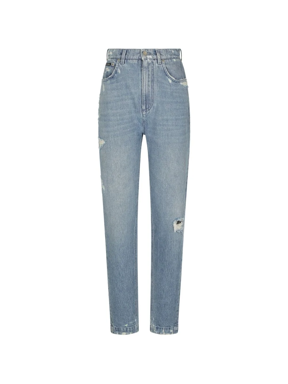 distressed denim jeans - 1
