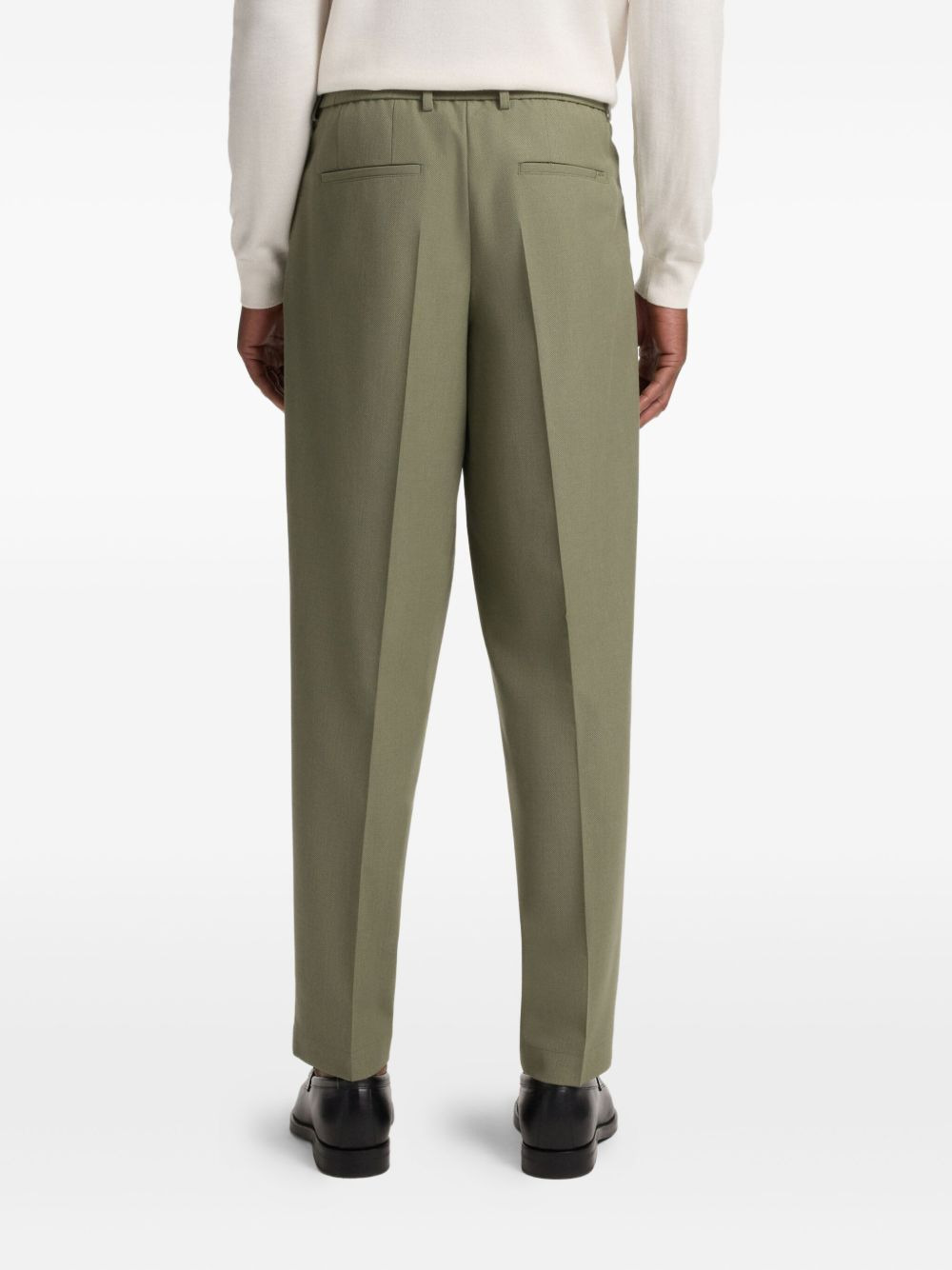 pleated tapered trousers - 4