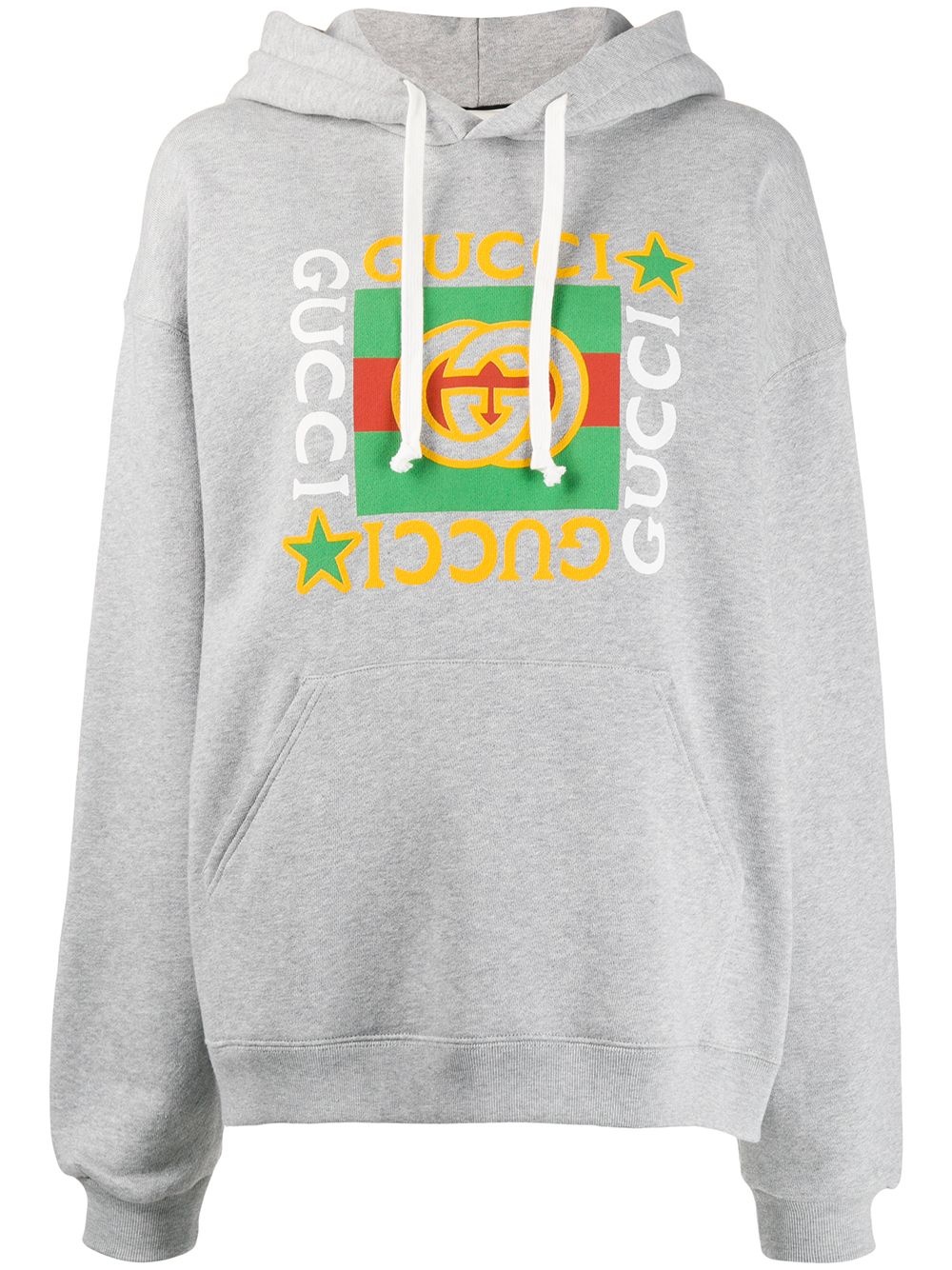 logo-print hoodie - 1