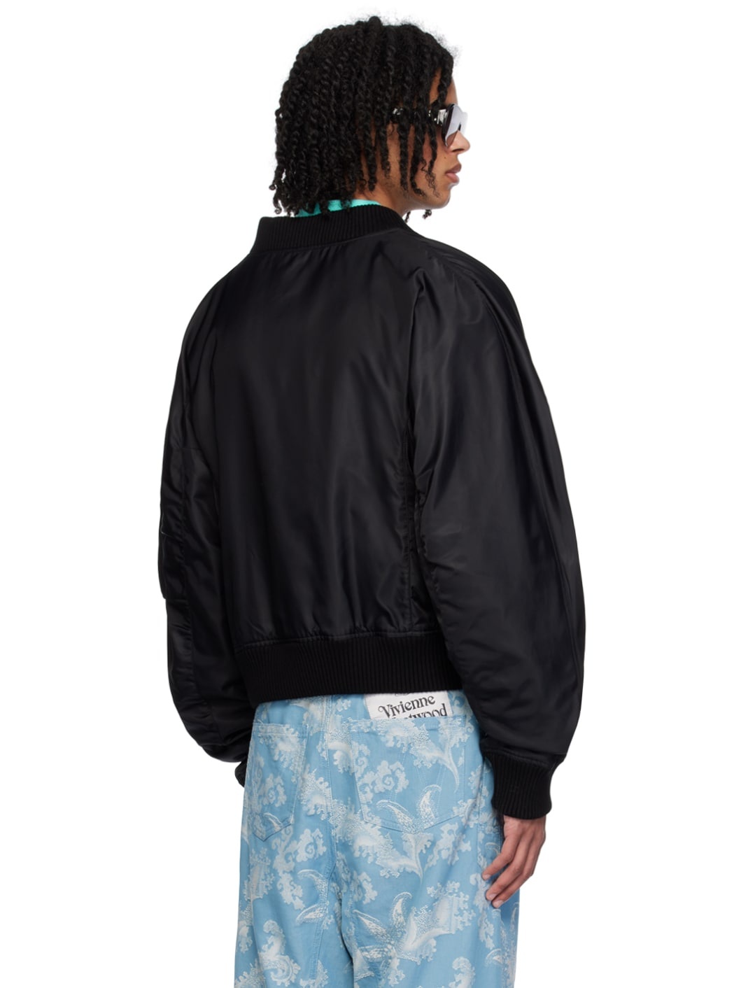 Black Earl Bomber Jacket - 3