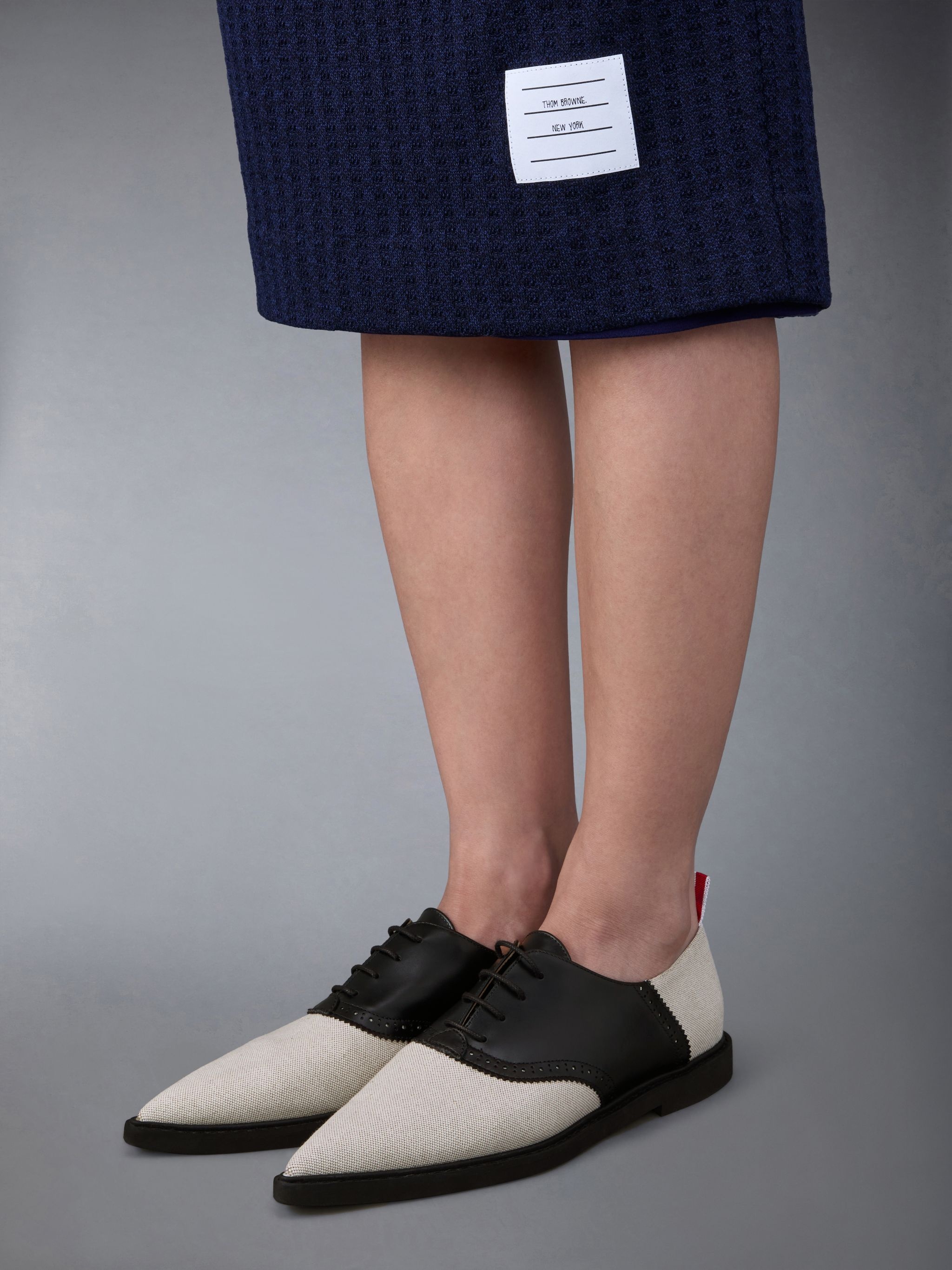 colour-block Oxford shoes - 4