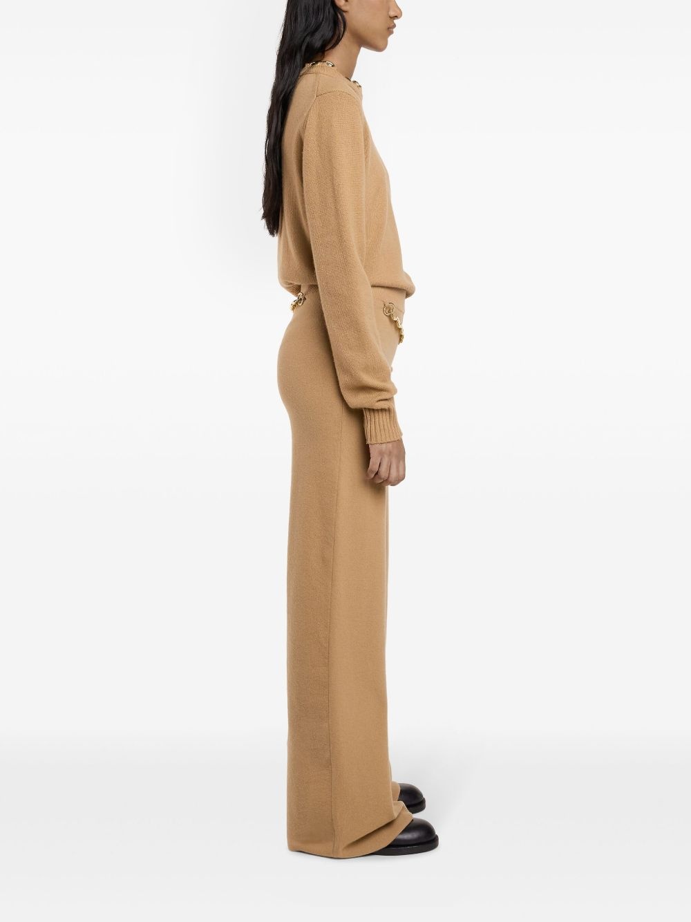 belted knit trousers - 3