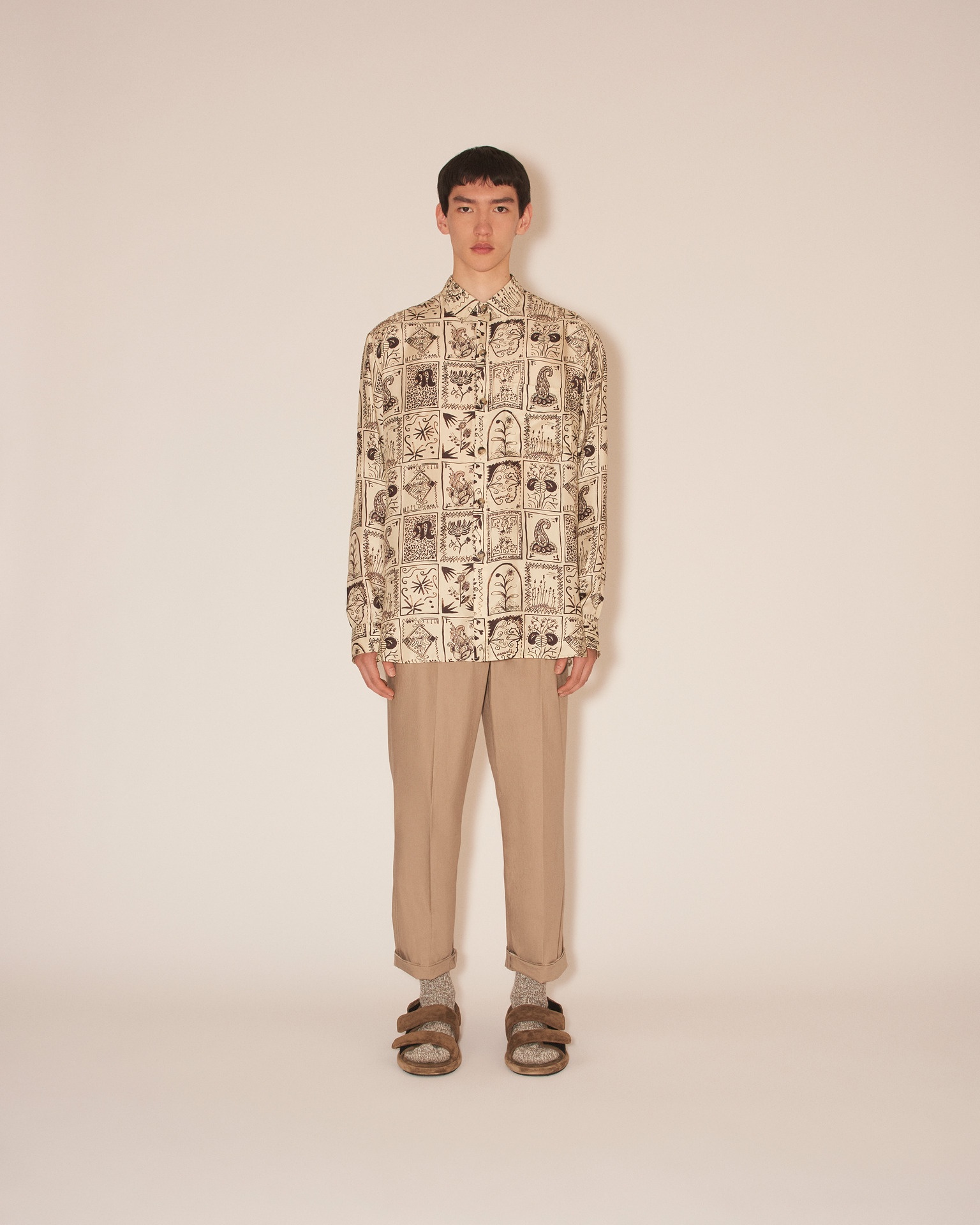 JARI - Laser cut shirt - Creme - 2