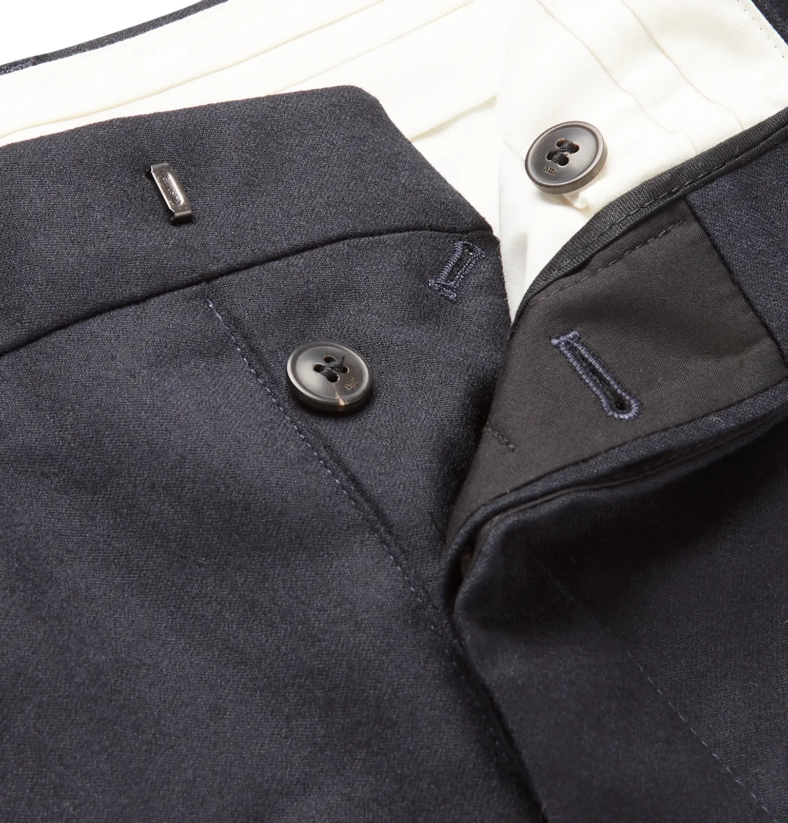 Tapered Wool Trousers - 3