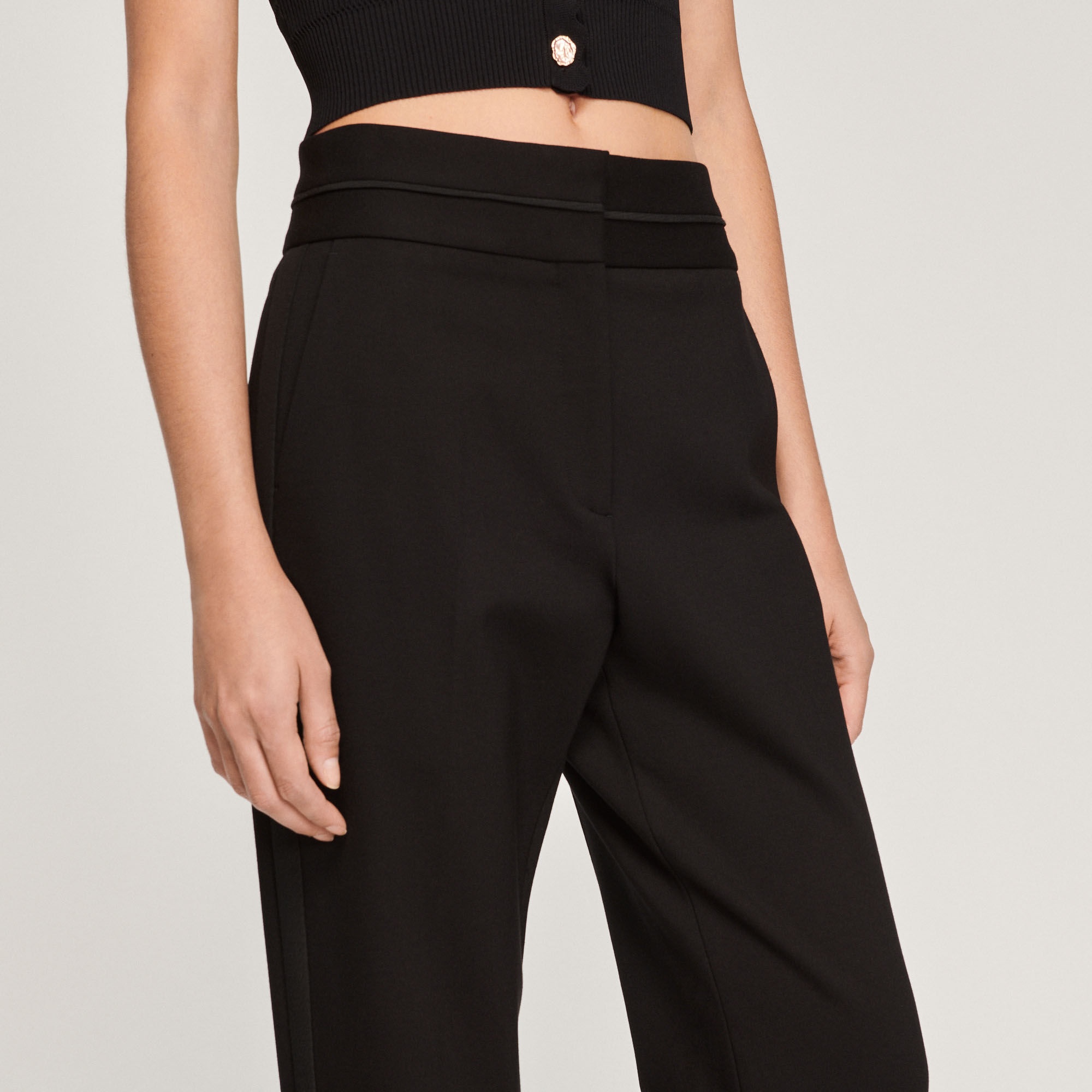 HIGH-WAISTED CLASSIC PANTS - 4