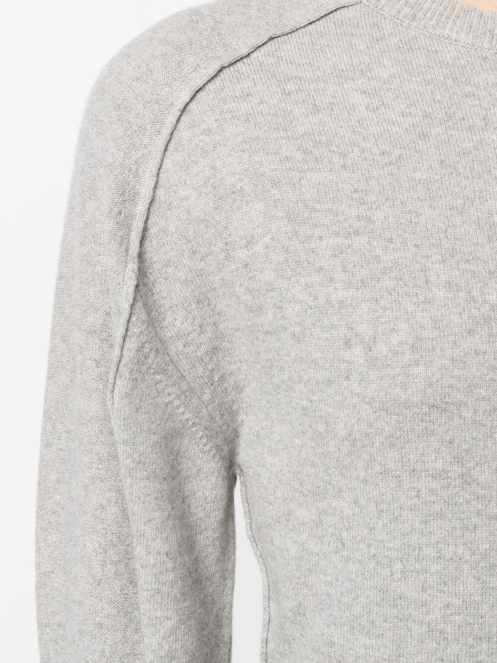 seam-detail knitted dress - 5