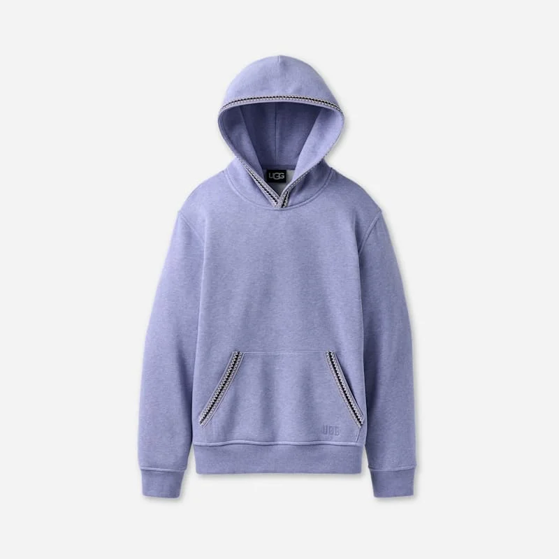 ® Men's Tasman Hoodie Cotton Blend/Recycled Materials Tops in Dusted Iris Heather - 1