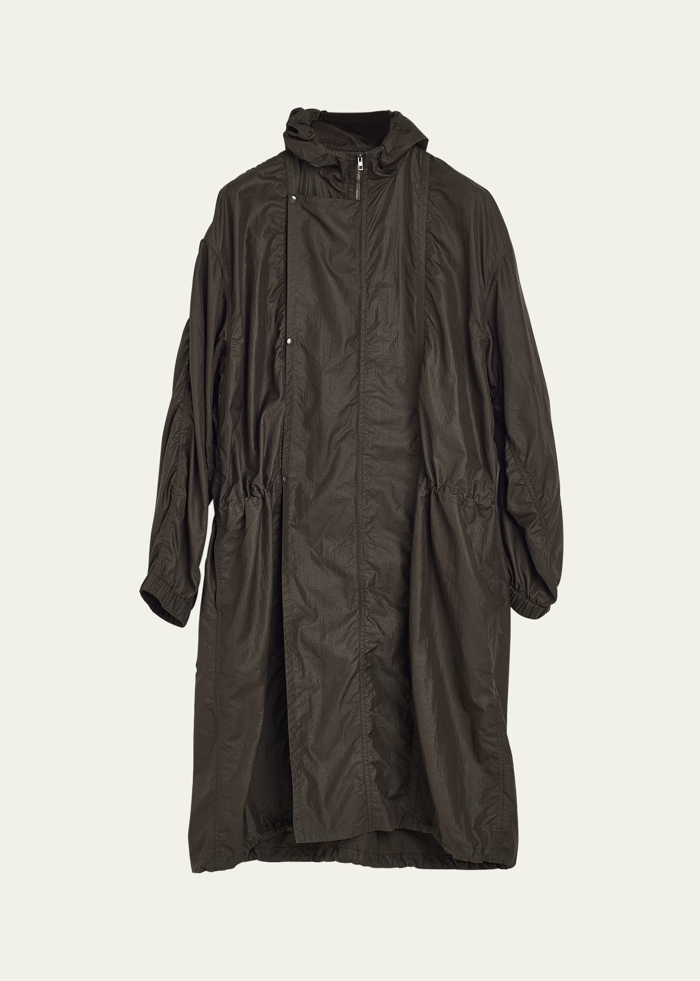 Men's Lightweight Nylon Parka - 1