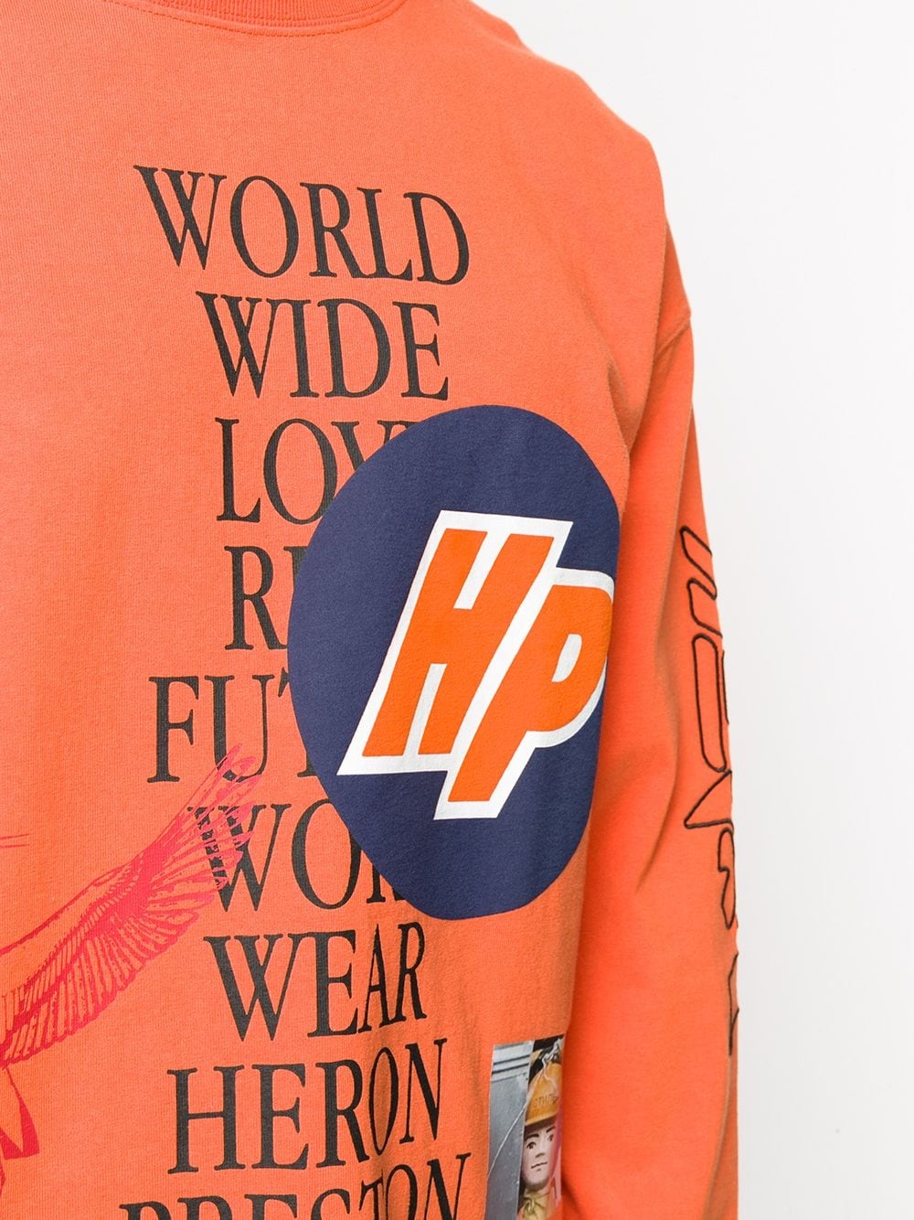 collage-print logo sweatshirt - 5