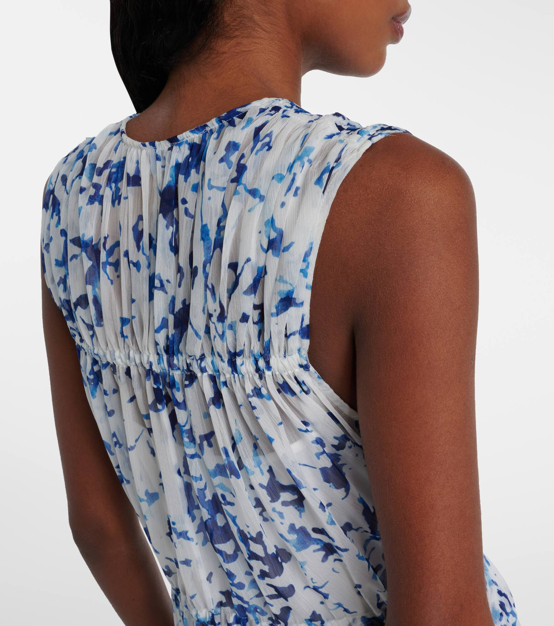Patt printed chiffon maxi dress - 6
