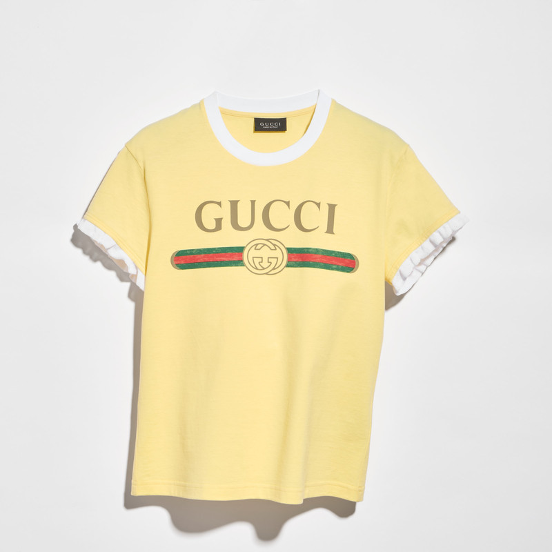 Cotton jersey T-shirt with print - 1