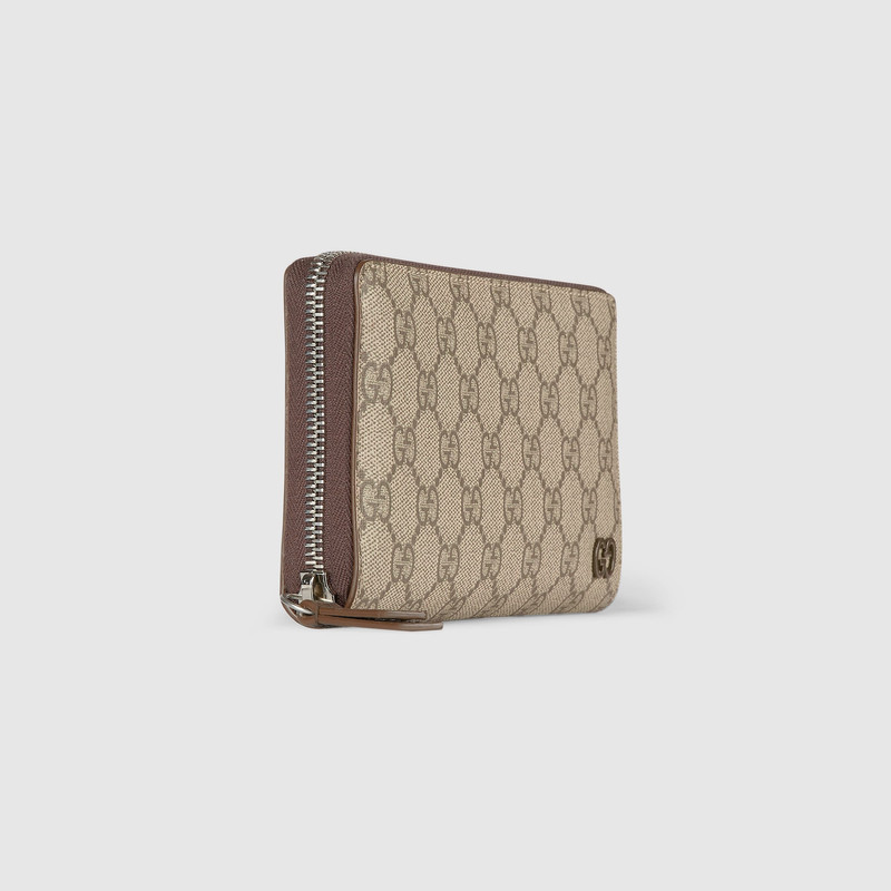 Brown interior GG zip around wallet 3