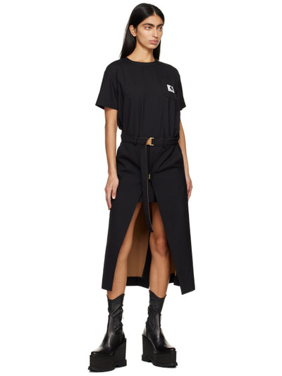 sacai Black Carhartt WIP Edition Midi Dress outlook